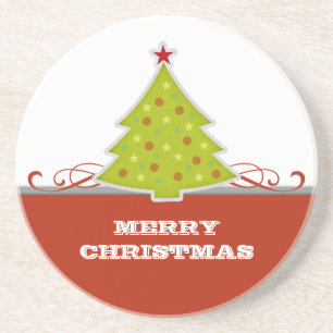 Whimsical Christmas Tree Untersetzer