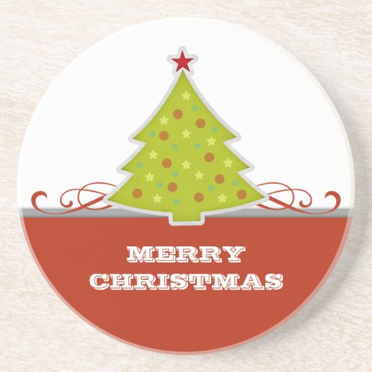 Whimsical Christmas Tree Untersetzer (Vorne)