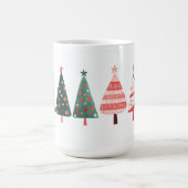 Whimsical Christmas Trees Mug Kaffeetasse (Mittel)