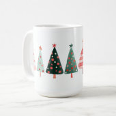 Whimsical Christmas Trees Mug Kaffeetasse (Vorderseite Links)