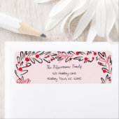 Whimsical Christmas Wreath & Preppy Bows Address (Insitu)