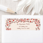 Whimsical Christmas Wreath & Preppy Bows Address (Insitu)