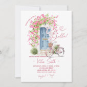 Whimsical Ciao Bella Italian Bridal Shower Einladung (Vorderseite)