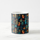Whimsical City Cats AI Art Kaffeetasse (Mittel)
