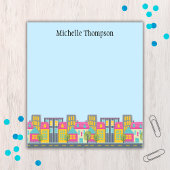 Whimsical City Scene Real Anwesen Agent Notepad Notizblock