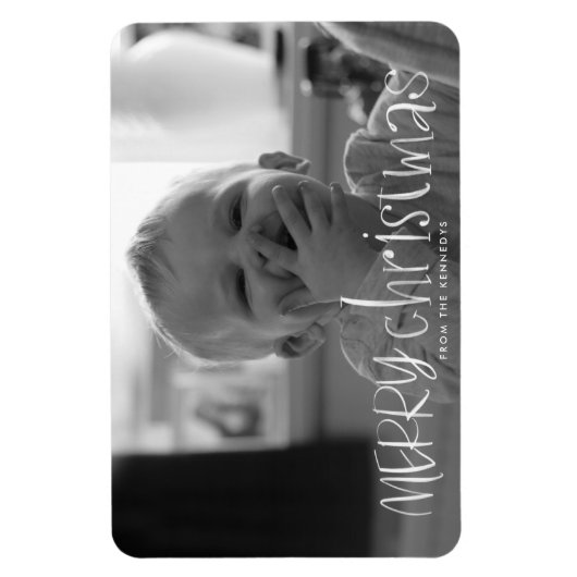 Whimsical Classic Frohe Weihnachten Magnet (Vertikal)