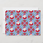 Whimsical Classic Poinsettia Weihnachten Foto (Rückseite)