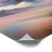 Whimsical Cloudscape - Ätherische Landschaft Kunst Poster (Ecke)