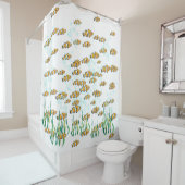 Whimsical Clown Fish Blubbles und Seetang Duschvorhang (Beispiel)