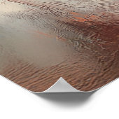 Whimsical Clown Hippo Portrait Poster (Ecke)