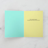 Whimsical Cockatiel Vibranel Spring Blume Collage Karte (Innenseite)