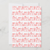 Whimsical Cocktail Drinks Custom Geburtstagsparty Einladung (Rückseite)