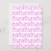 Whimsical Cocktail Drinks Custom Geburtstagsparty Einladung (Rückseite)