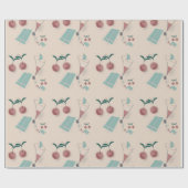 Whimsical cocktail wrapping paper geschenkpapier (Flach)