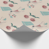 Whimsical cocktail wrapping paper geschenkpapier (Ecke)