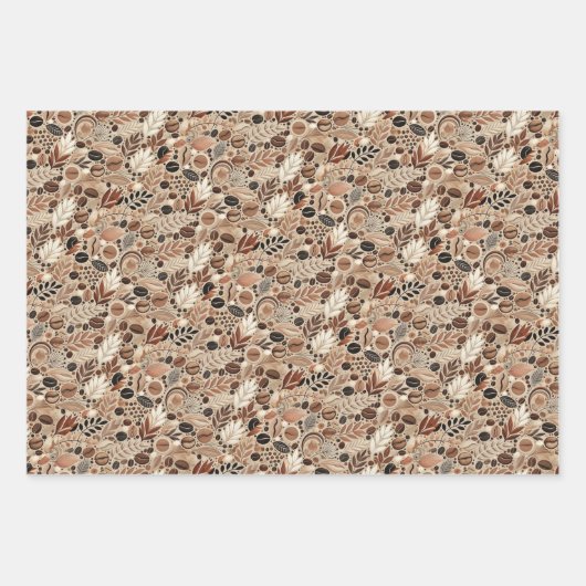 Whimsical Coffee Lovers Geschenkpapier Set (Vorderseite 2)