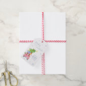 Whimsical Cold Outside Reindeer Bear Baby Shower  Geschenkanhänger (Mit Garn)