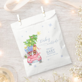 Whimsical Cold Outside Reindeer Bear Baby Shower Geschenktütchen