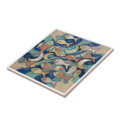 Whimsical Color Splash Fish Pattern ID1201 Fliese (Seite)