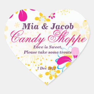 Whimsical Colorful Blume Candy Shoppe Sticker