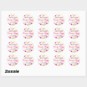 Whimsical Colorful Blume Candy Shoppe Sticker (Blatt)