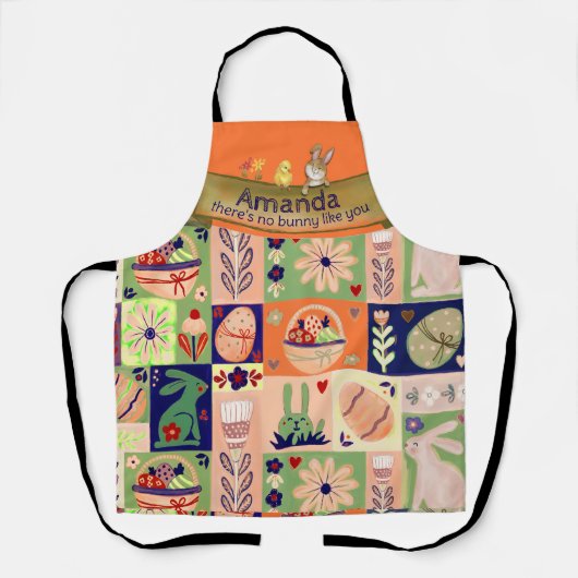 Whimsical Colorful Collage Schürze (Vorderseite)