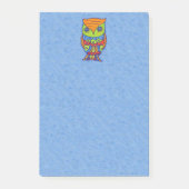 Whimsical Colorful Fantasy Owl Post-it Klebezettel (Vorderseite)