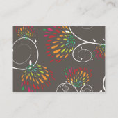 Whimsical Colorful Kissing Summer Birds Wedding Platzkarte (Rückseite)