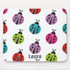 Whimsical Colorful Ladybug Personalisiert Mousepad