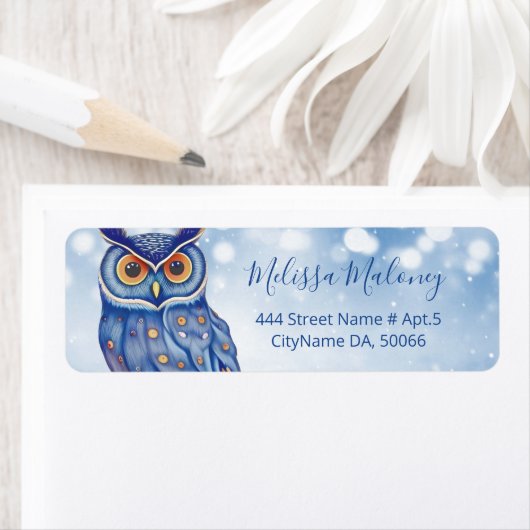 Whimsical Colorful Owl AI Painted Style (Insitu)