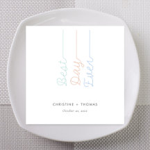 Whimsical & Colorful: Personalisiert "Best Day Eve