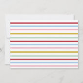 Whimsical Colorful Rainbow Merry Holiday Card Einladung (Rückseite)