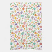 Whimsical Colorful Teapots Party Einzigartig Niedl Geschirrtuch (Vertikal)