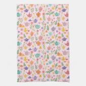 Whimsical Colorful Teapots Party Einzigartig Niedl Geschirrtuch (Vertikal)