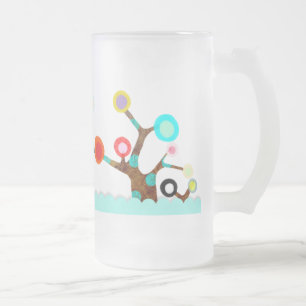 Whimsical Colorful Tree Tasse