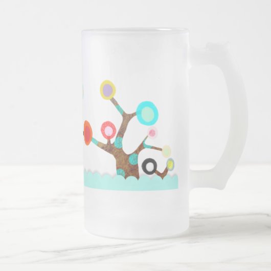 Whimsical Colorful Tree Tasse (Rechts)