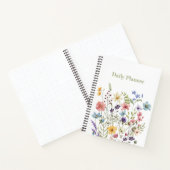 Whimsical Colorful Wildflower Bloom Spring Notizblock (Innenseite)