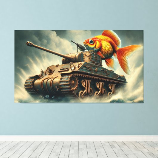 "Whimsical Commander" Leinwanddruck (Insitu (Holzboden))