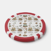 Whimsical "Compost Your Expectations" Frog & Cat P Pokerchips (Einzeln)