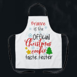 Whimsical Cookie Taste Tester Weihnachten Schürze<br><div class="desc">Lass das Keksbacken beginnen! Diese lustige Schürze ist sicher ein Favorit!</div>