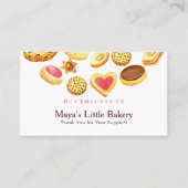 Whimsical Cookies Watercolor Bakery Treueprogramm Visitenkarte (Vorderseite)