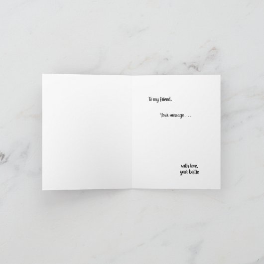 Whimsical Coquette Bow Herz Rot jeder Fall Karte (Innenseite)