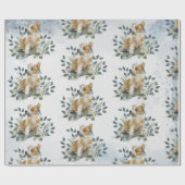 Whimsical Corgi Puppy Dog Geschenkpapier (Flach)