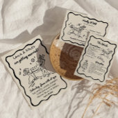 Whimsical cosmic plant RSVP Reply Card Karte