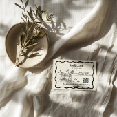 Whimsical cosmic plant RSVP Reply Card Karte