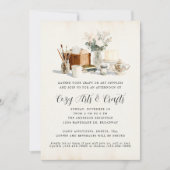 Whimsical Cosy Crafting Party Arts Teezeremonie Pa Einladung (Vorderseite)