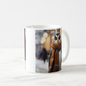 Whimsical Cosy Pinguin Snowy Winter Kaffeetasse (VorderseiteRechts)
