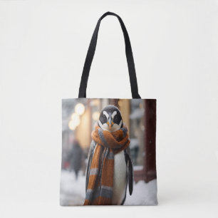 Whimsical Cosy Pinguin Snowy Winter Tasche