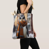 Whimsical Cosy Pinguin Snowy Winter Tasche (Von Nahem)
