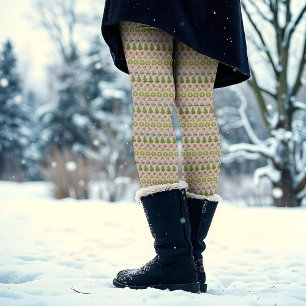 Whimsical Cosy Weihnachten Vintager Spaß Niedliche Leggings